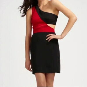 Kylie Black Halo One Shoulder Dress